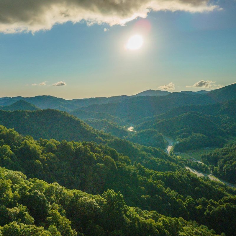 Beauty of Blue Ridge Mountains in Summer