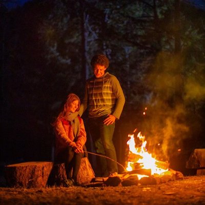 Cabin Camp Grier Night Campfire