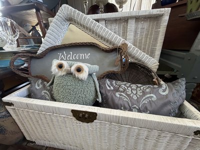 Cozy Vintage Owl and Supplies at Cozy Cottage