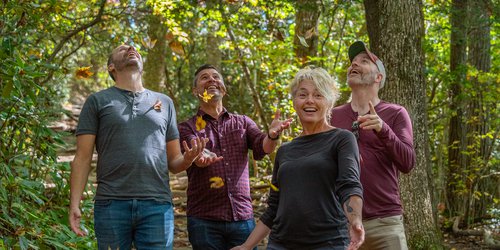 group of hikers enjoying fall in the nc blue ridge mountains.jpg
