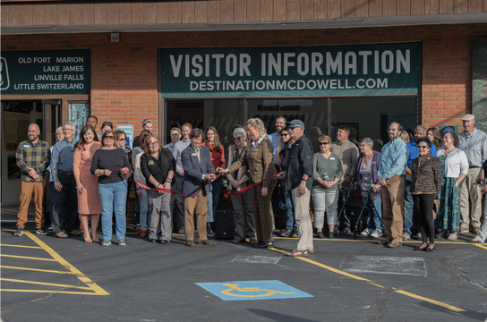 Ribbon Cutting at Visitor Center in Old Fort, NC