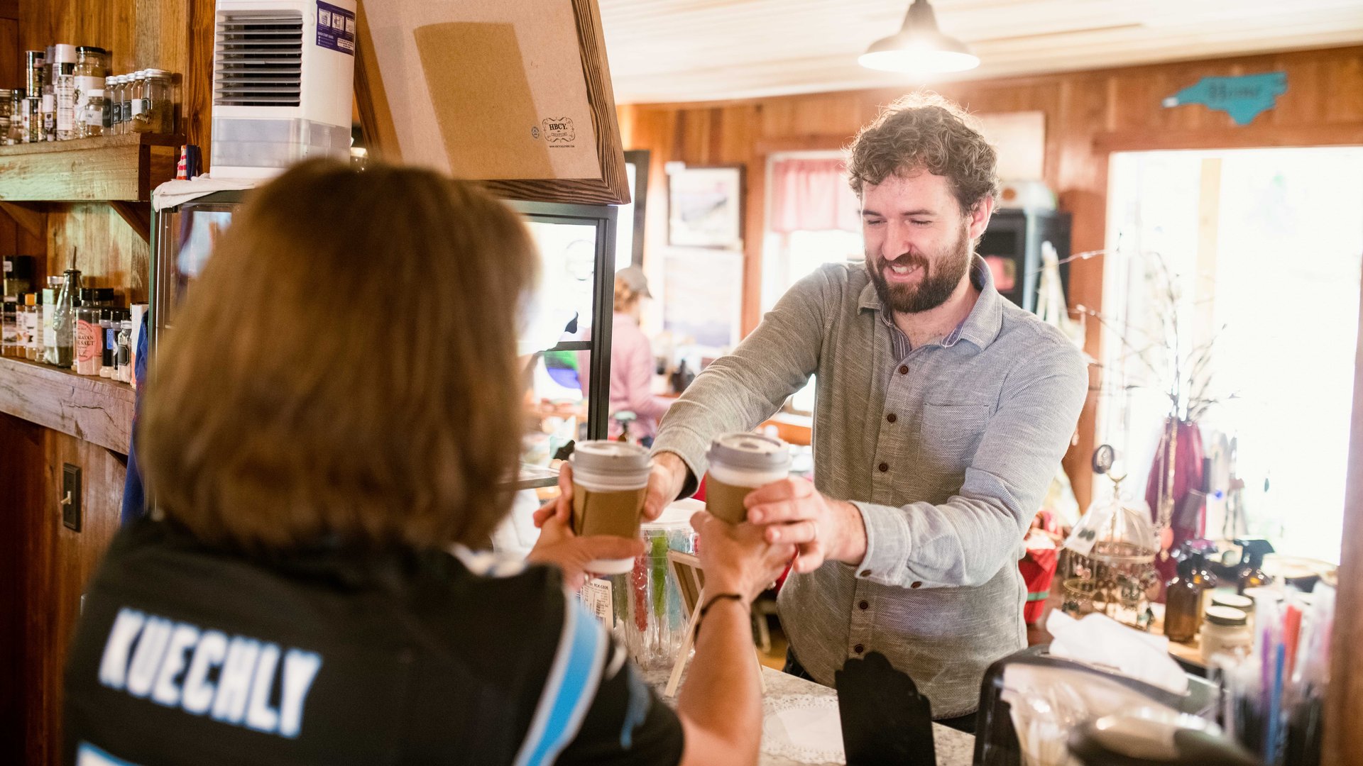 Coffee at Buck Creek Trout Farm McDowell County