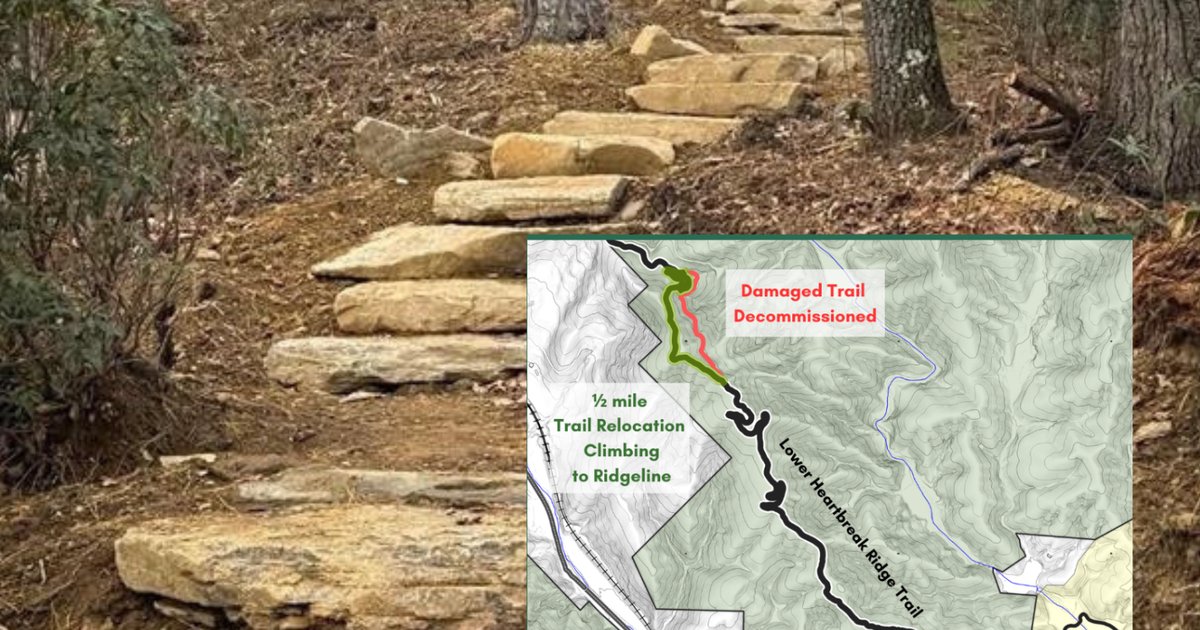 Lower Heartbreak Trail, a Critical Trail Connection into Old Fort, N.C ...