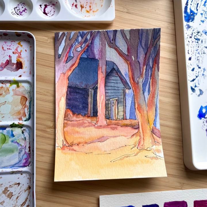 Watercolor Art by Ash Turner of Wisp & Pen