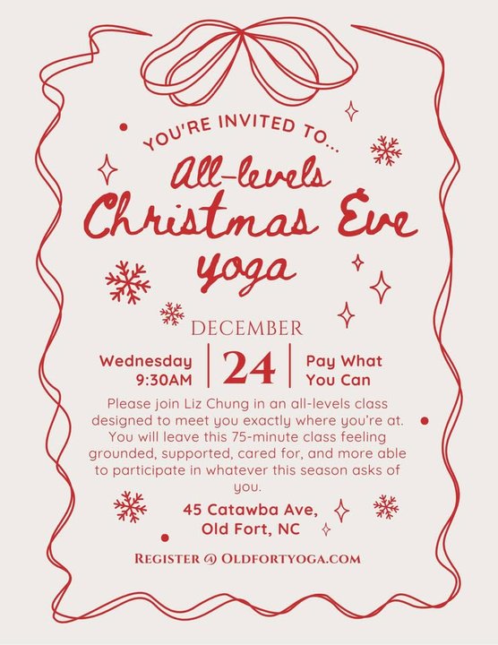 yodel_All Levels Christmas Eve Yoga