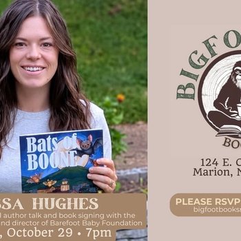 yodel_Alyssa Hughes Author Talk & Book Signing for NEW Children’s Book “Bats of Boone”