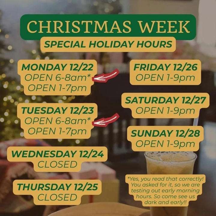 yodel_Christmas Week - Special Holiday Hours