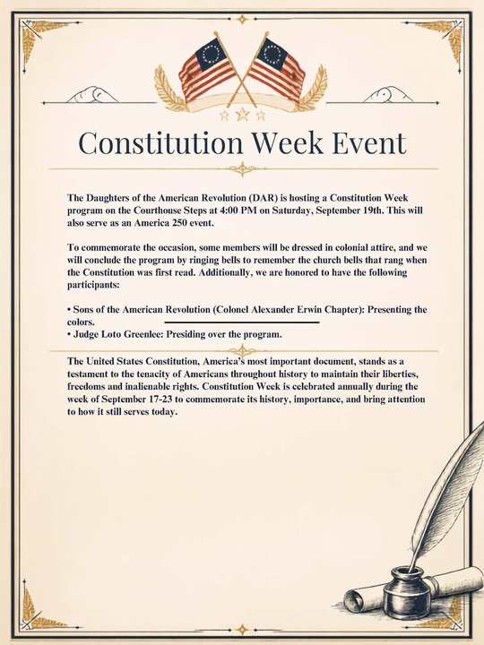 yodel_Constitution Week Event