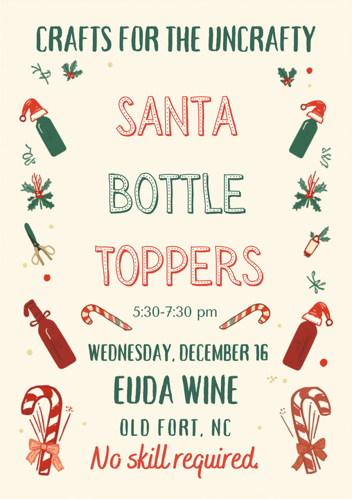 yodel_Crafts for the Uncrafty: Santa Bottle Toppers