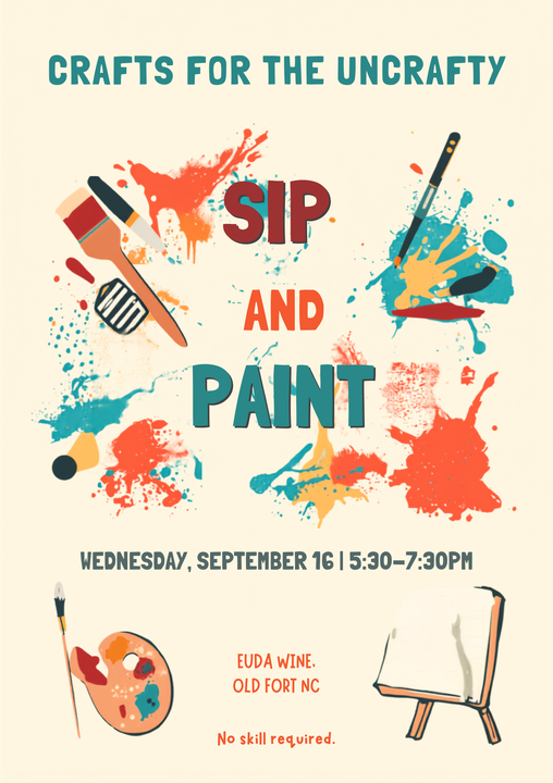 yodel_Crafts for the Uncrafty: Sip and Paint