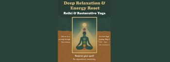 yodel_Deep Relaxation + Energy Reset : Restorative Yoga & Reiki