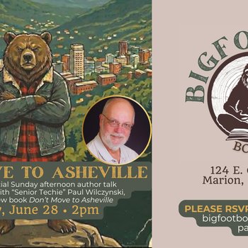 yodel_“Don’t Move to Asheville” Author Talk & Book Signing with Paul Wilczynski at Bigfoot Books & Brews