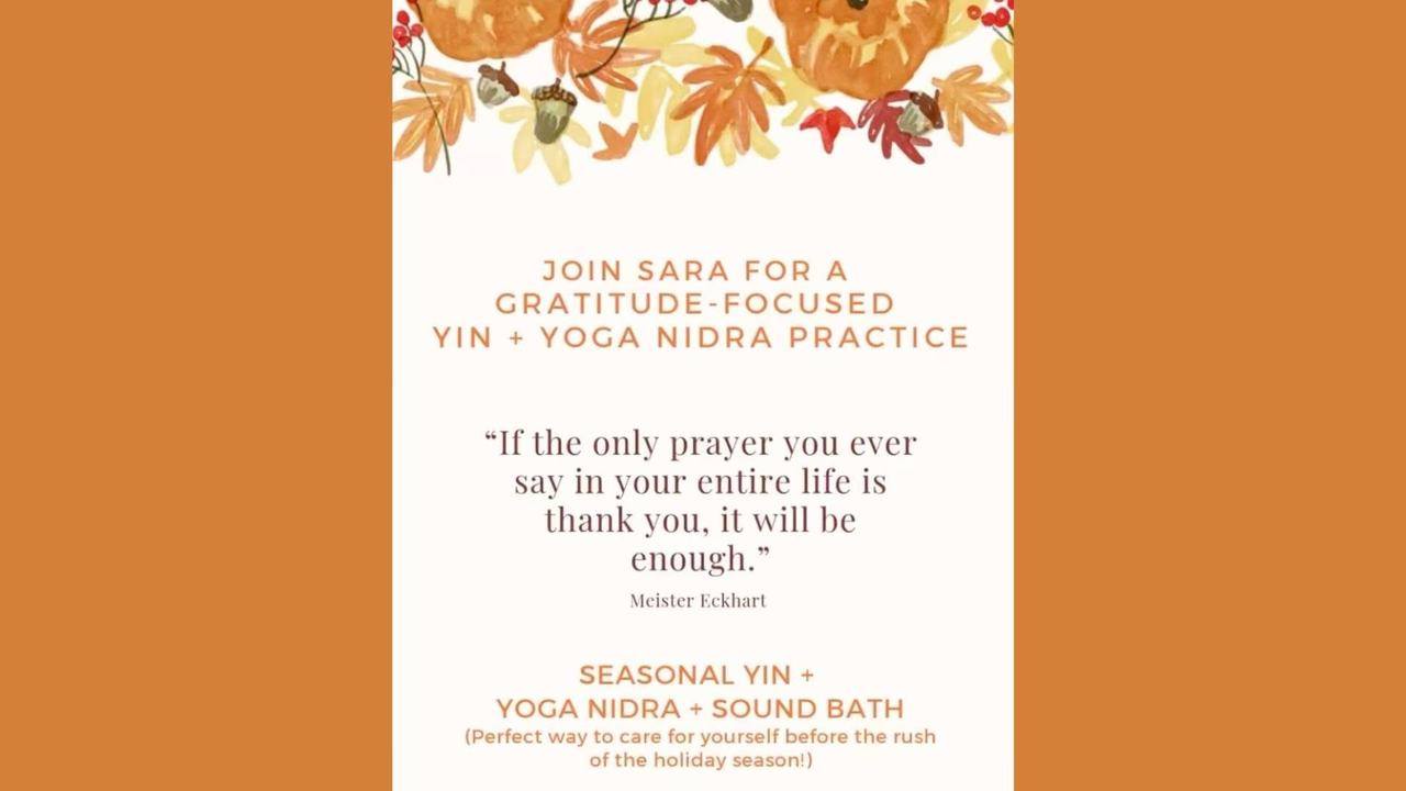 yodel_Gratitude: Yin, Yoga Nidra + Soundbath