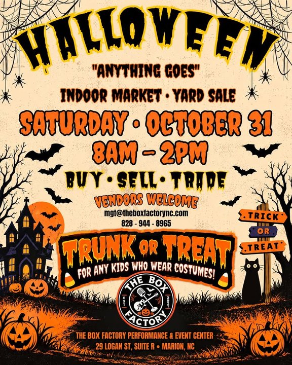 yodel_Halloween Indoor Market / Yard Sale w/ Trunk or Treat