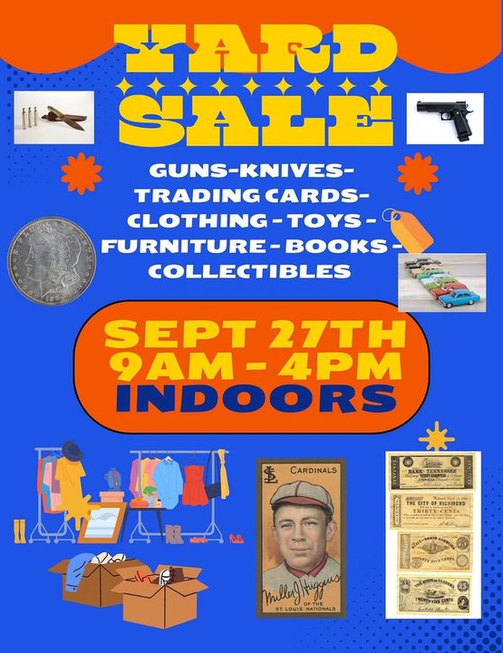 yodel_Indoor Yard Sale / Flea Mkt / Collectors Show