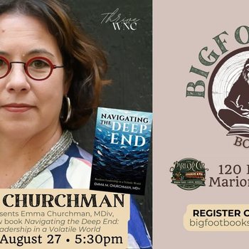 yodel_Local WNC Author Emma Churchman, MDiv at The Parlor Car in Marion, NC