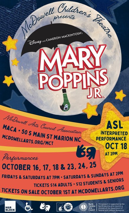 yodel_Mary Poppins Jr. Performances