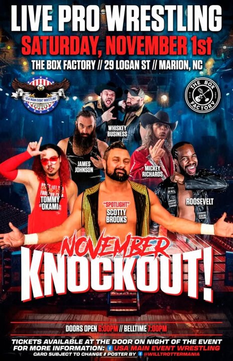 yodel_November Knockout - USA Main Event Wrestling -Live Pro Wrestling