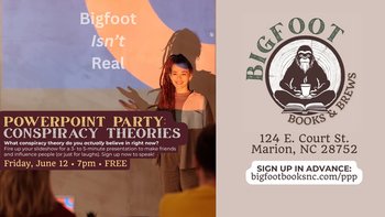 yodel_PowerPoint Party: Conspiracy Theories at Bigfoot Books & Brews