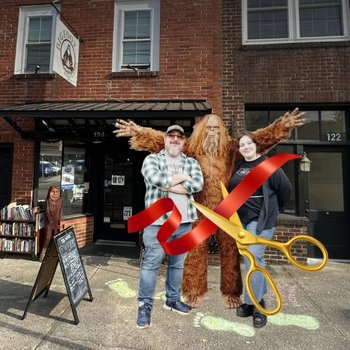 yodel_Ribbon-Cutting Celebration for Bigfoot Books & Brews Bookstore Expansion!