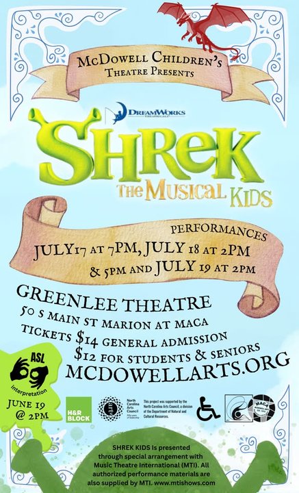 yodel_SHREK The Musical KIDS! Performances