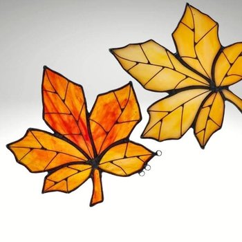 yodel_Stained Glass 2 Fall Leaves with Catherine