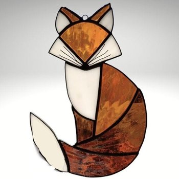 yodel_Stained Glass Fox Sun Catcher with Catherine