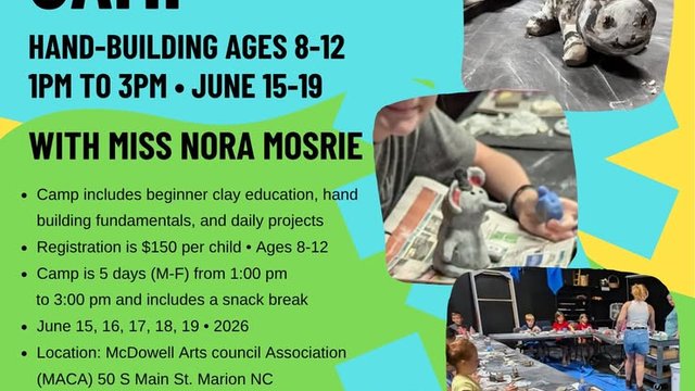 yodel_Summer Clay Camp for Ages 8-12 with Nora Mosrie