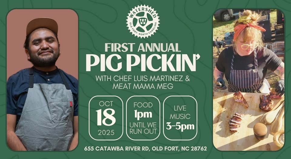 yodel_THIS SATURDAY! Watershed's First Pig Pickin'!