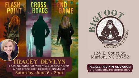 yodel_Tracey Devlyn Author Talk & Book Signing at Bigfoot Books & Brews