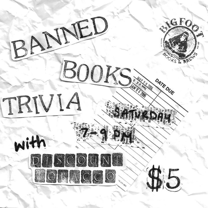 yodel_Trivia Night: Banned Books Edition at Bigfoot Books & Brews