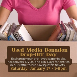yodel_Used Media Donation Drop-Off Day